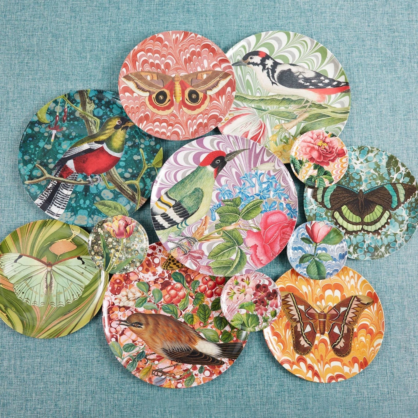 Flora & Fauna Side Plates Set/4