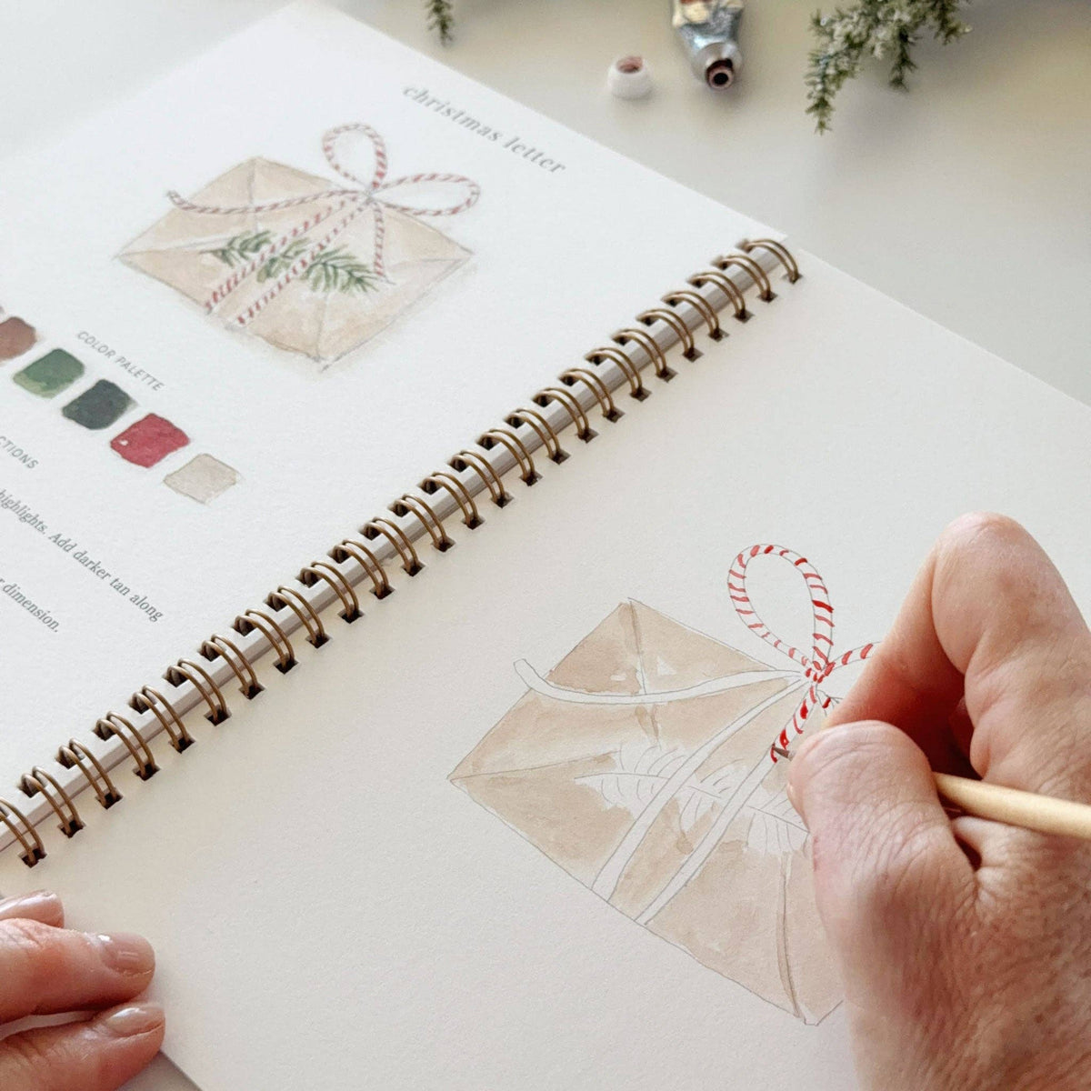 Watercolor Workbook – Classic Christmas