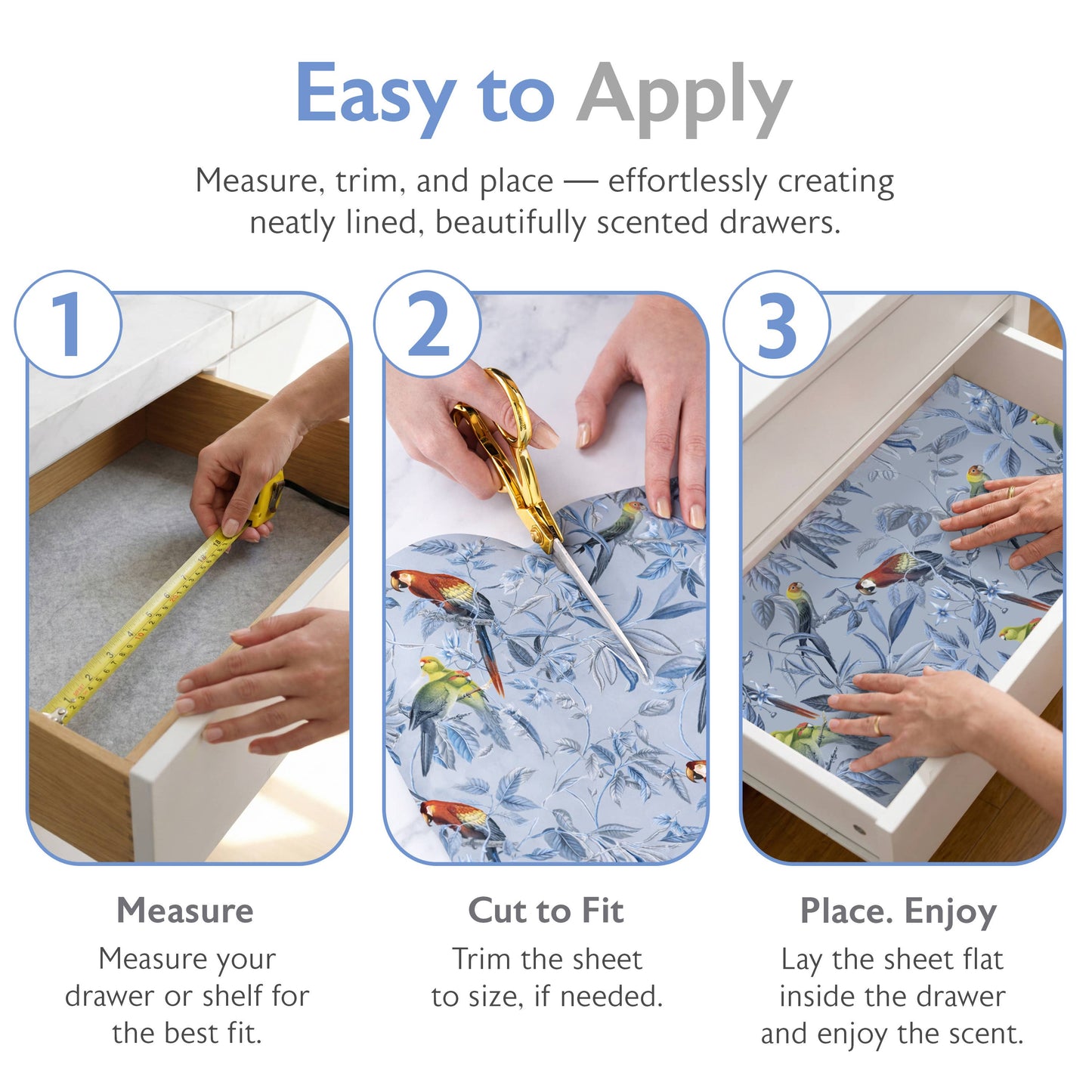 Merriton Azure Aviary scented drawer liners - image 5