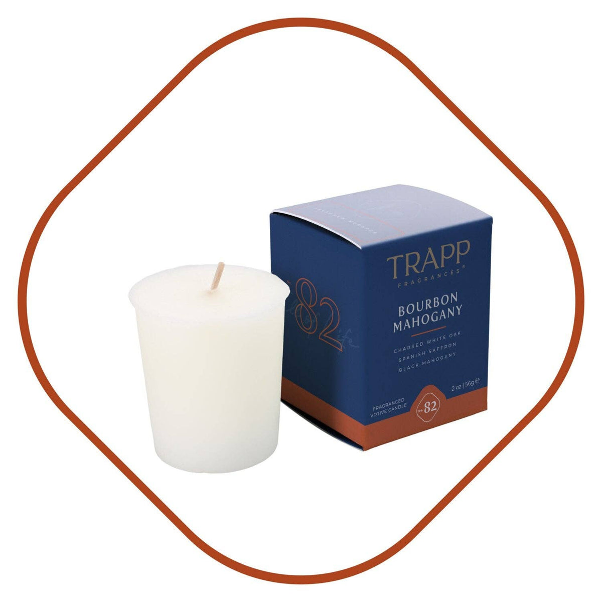 Trapp No. 82 Bourbon Mahogany 2 oz. Votive Candle