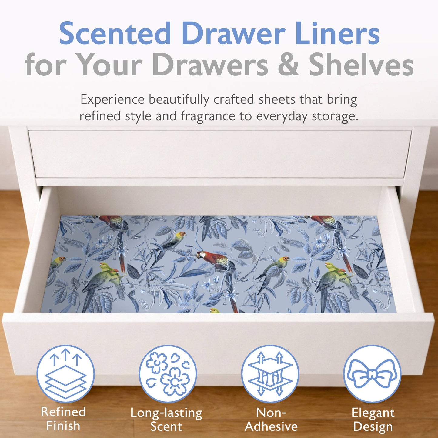 Merriton Azure Aviary scented drawer liners - image 3