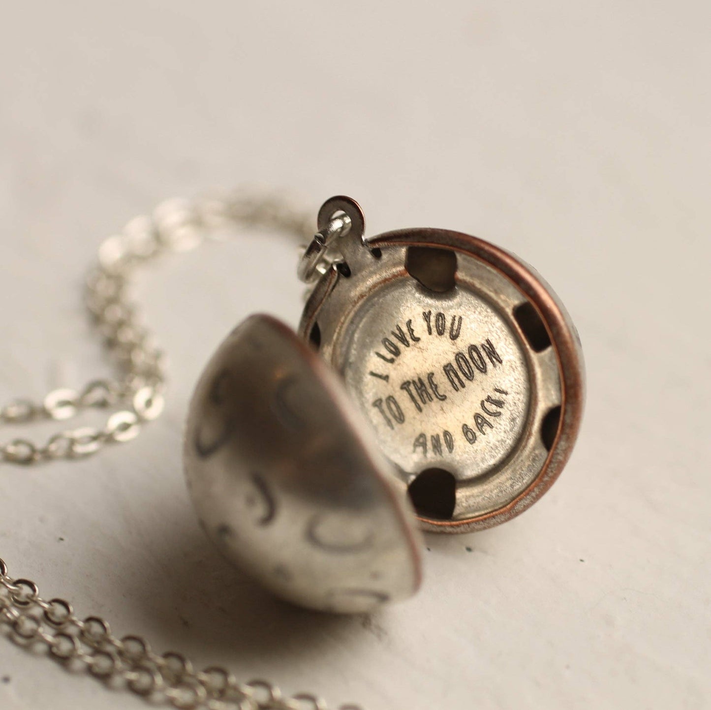 Love You, to the Moon & Back Locket