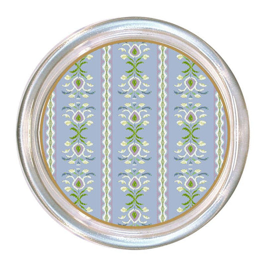 Rosemary Stripe Lavender by Laura Park Coaster