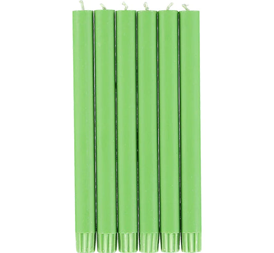 British Colour Tapers Set/6- Grass Green