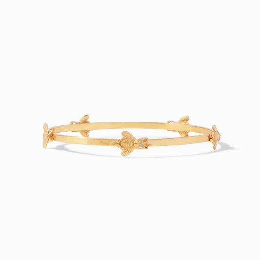 Julie Vos Bee Bangle in Cubic Zirconia, Medium