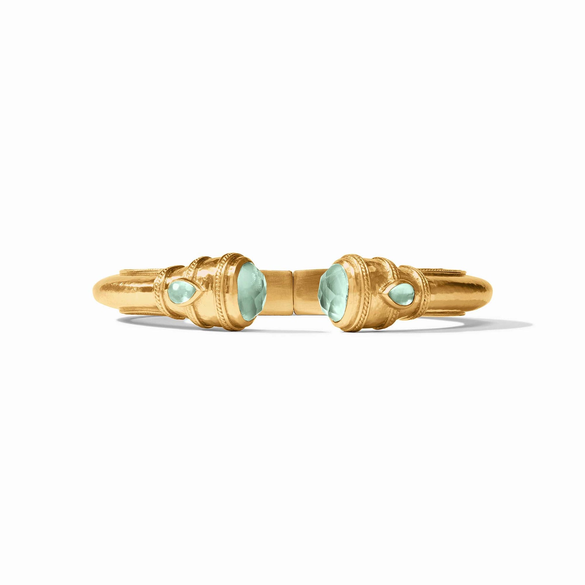 Julie Vos Cannes Demi Cuff in Iridescent Aquamarine Blue, Regular