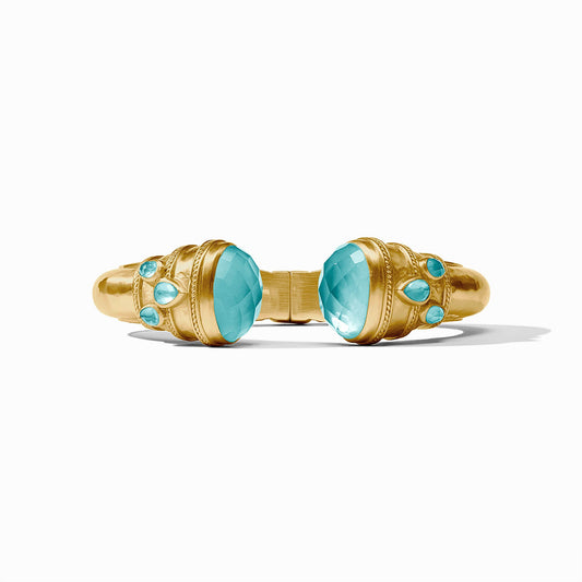 Julie Vos Cannes Cuff in Iridescent Bahamian Blue, Regular
