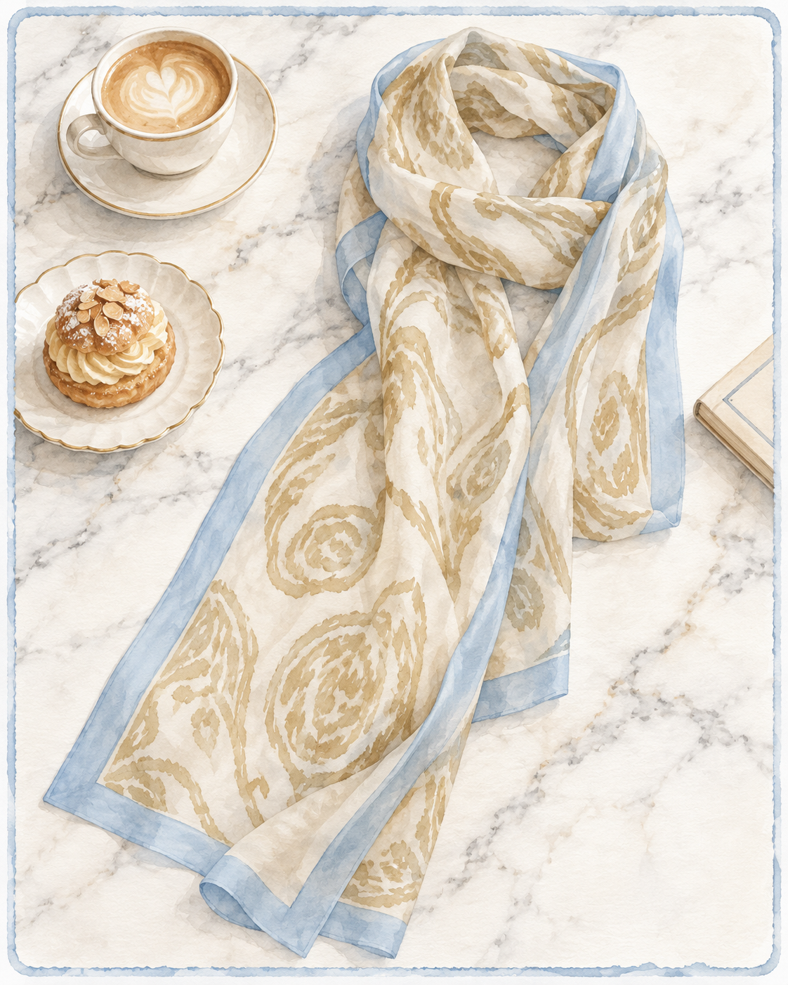 Patisserie Scarf: Pastel Glaze