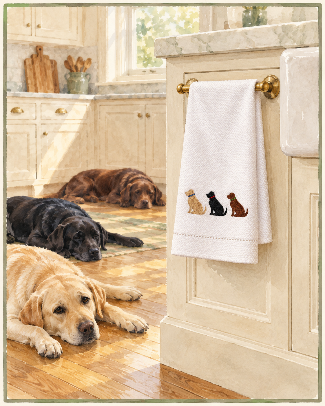 Triple Labs Embroidered Towel