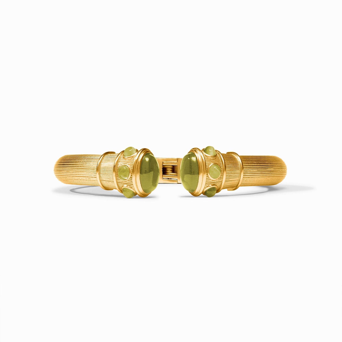Julie Vos Cobblestone Demi Cuff in Green Cat's Eye