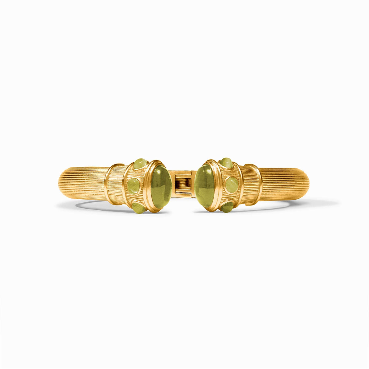 Julie Vos Cobblestone Demi Cuff in Green Cat's Eye