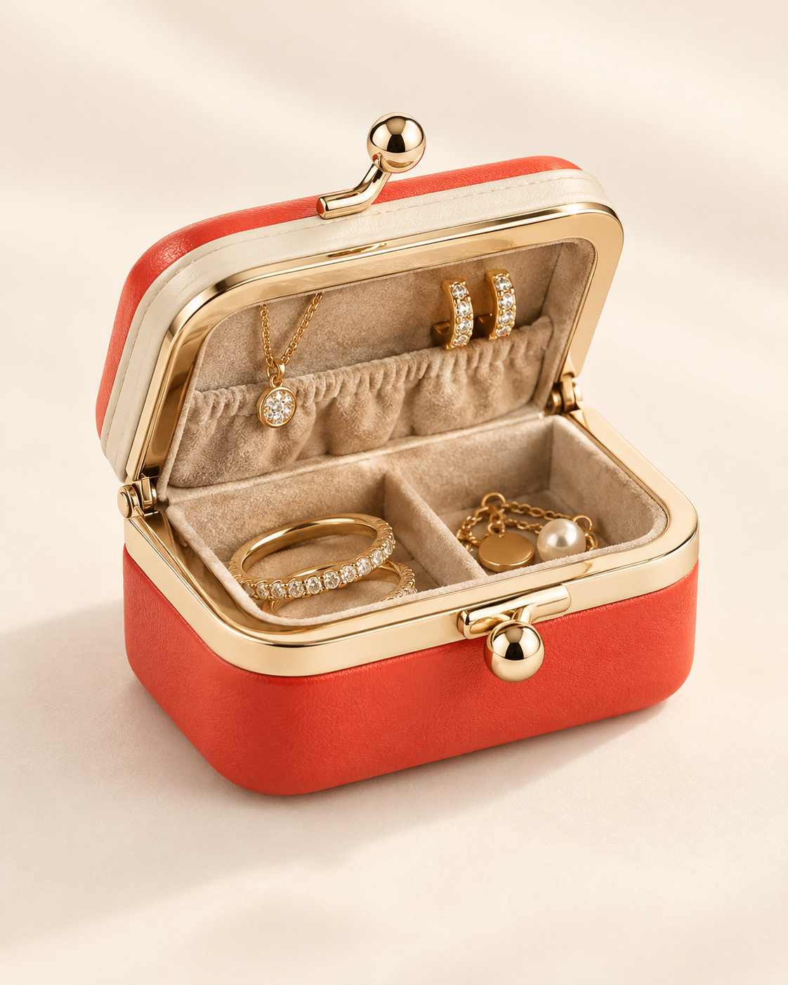 Little Gem — Mini Kiss-Lock Jewelry Case