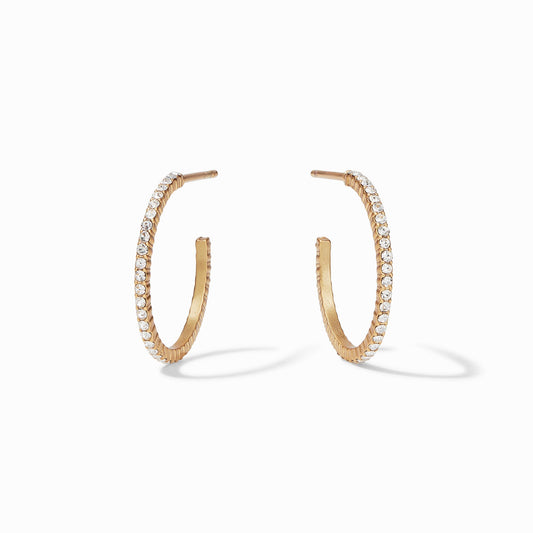 Julie Vos Windsor Hoop in Cubic Zirconia, Small