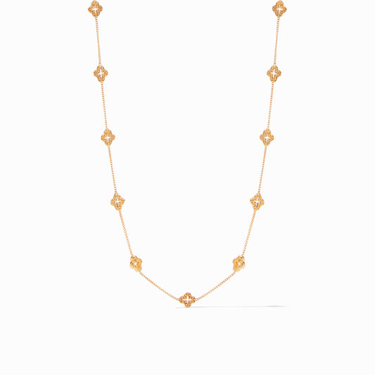 Julie Vos Florentine Demi Delicate Station Necklace in Gold