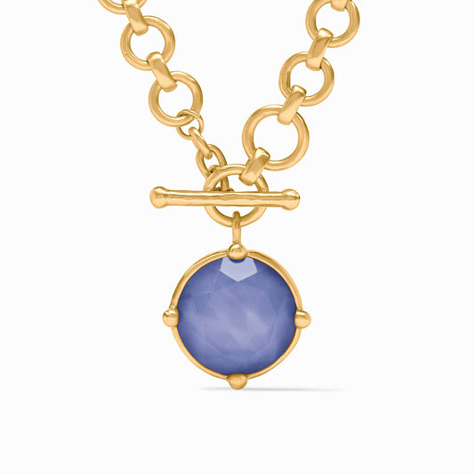 Julie Vos Honeybee Demi Necklace in Iridescent Tanzanite Blue