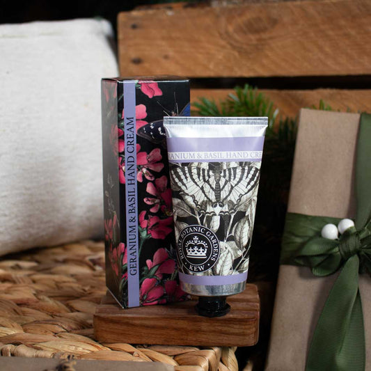 Kew Gardens Geranium and Basil Hand Cream