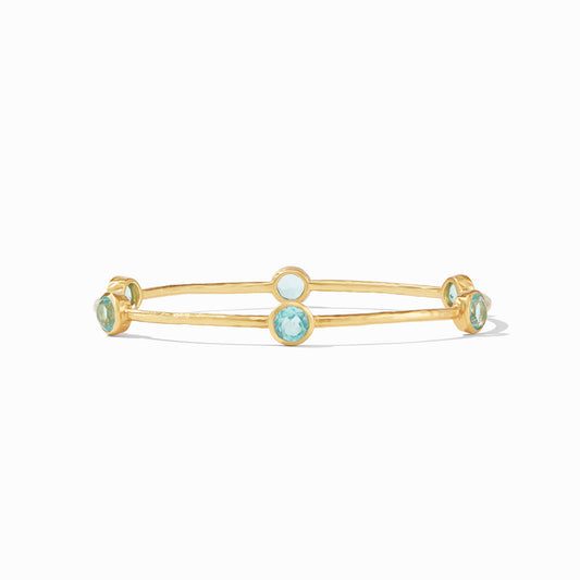 Julie Vos Milano Luxe Bangle in Bahamian Blue, Medium