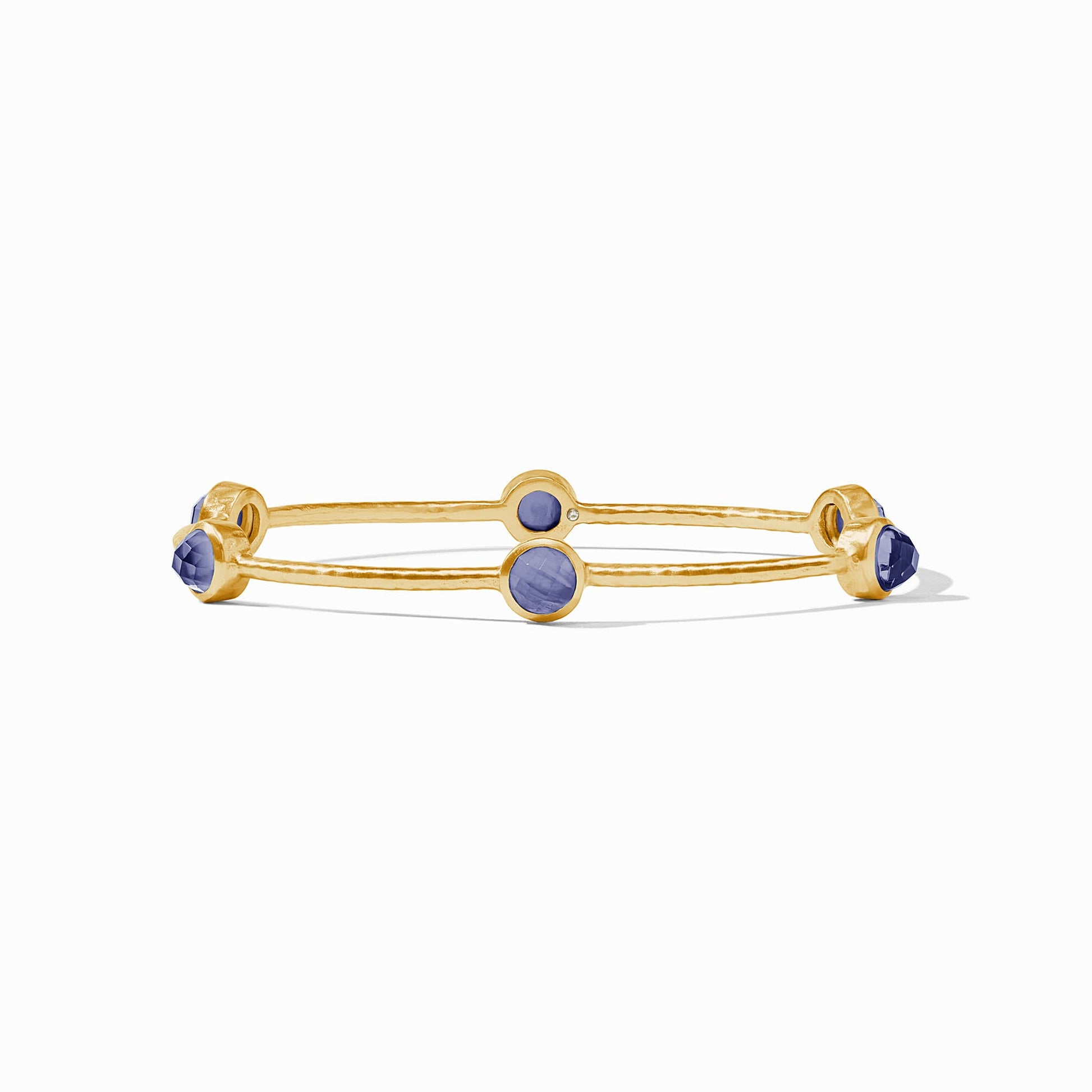 Julie Vos Milano Luxe Bangle in Iridescent Tanzanite Blue, Medium