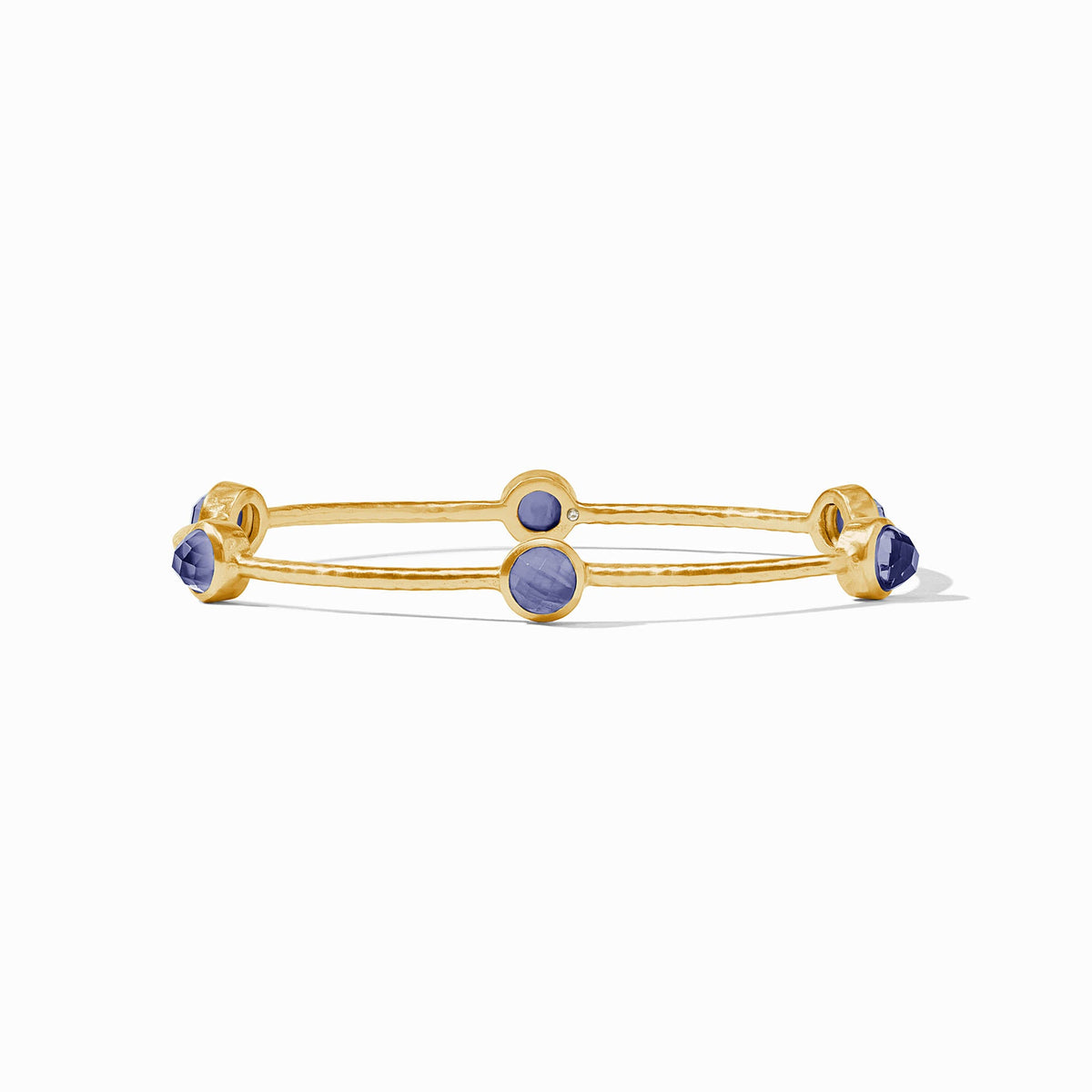 Julie Vos Milano Luxe Bangle in Iridescent Tanzanite Blue, Medium