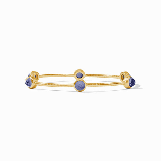 Julie Vos Milano Luxe Bangle in Iridescent Tanzanite Blue, Medium