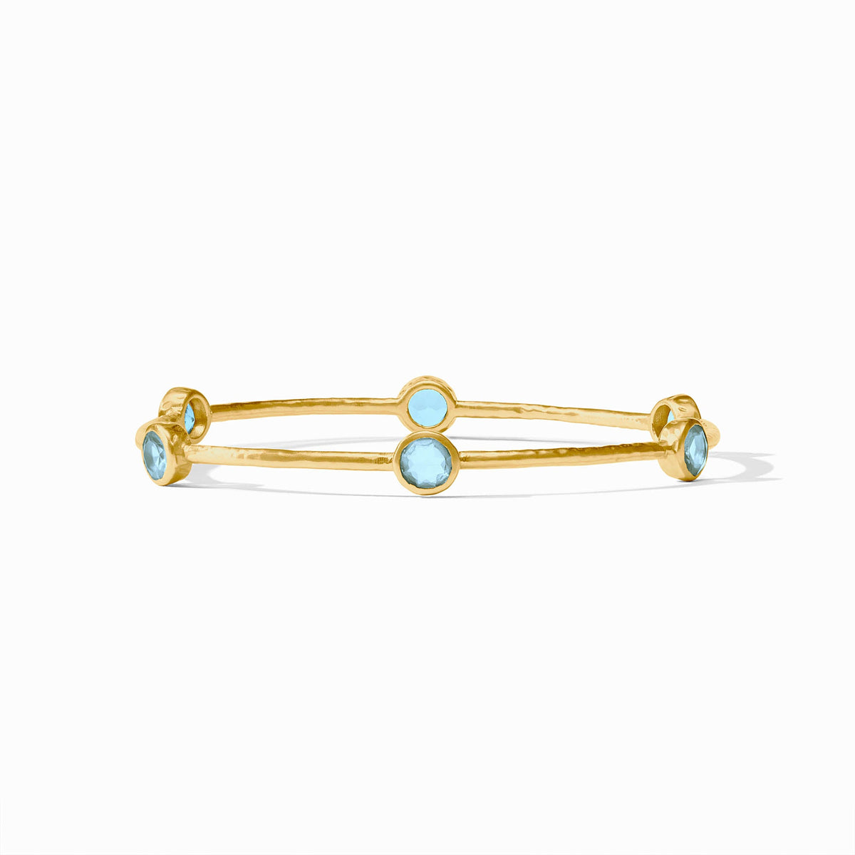 Julie Vos Milano Luxe Bangle in Chalcedony Blue, Medium
