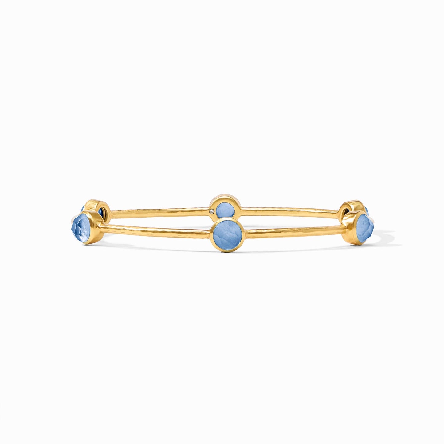 Julie Vos Milano Luxe Bangle in Iridescent Chalcedony Blue, Small