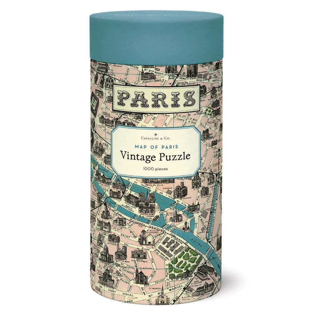 Vintage Map of Paris Puzzle