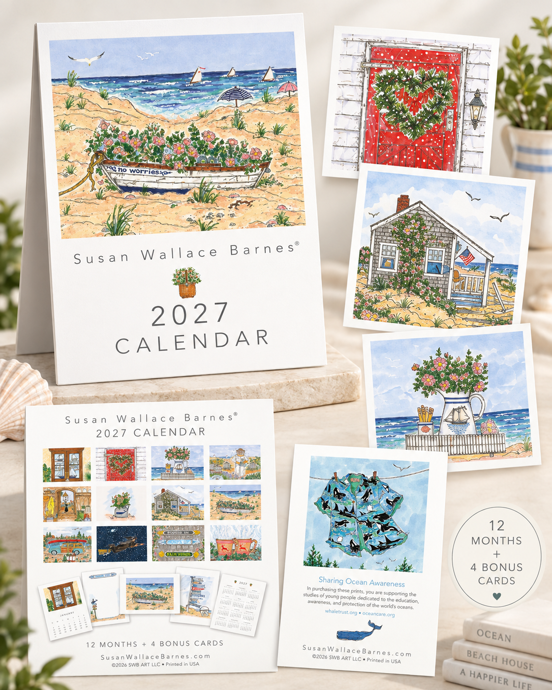 NEW! 2027 Susan Wallace Barnes Desk Calendar