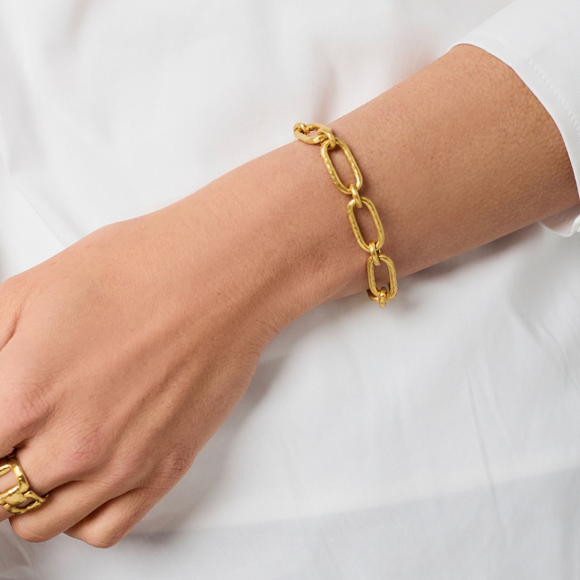 Julie Vos Sahara Demi Link Bracelet in Gold – view 2