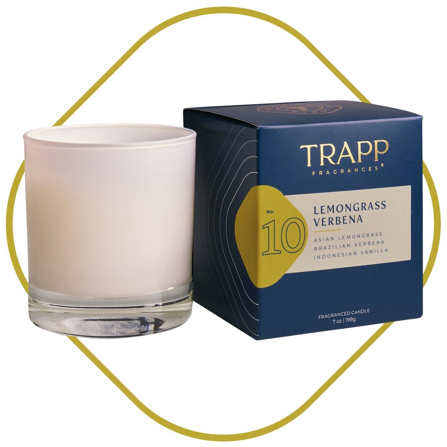 Trapp No. 10 Lemongrass Verbena 7 oz. Candle in Signature Box