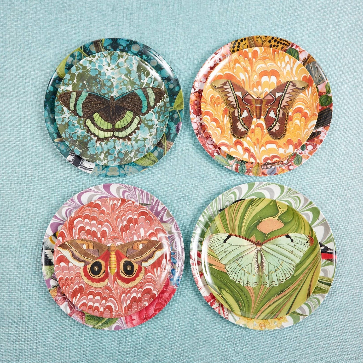 Flora & Fauna Side Plates Set/4