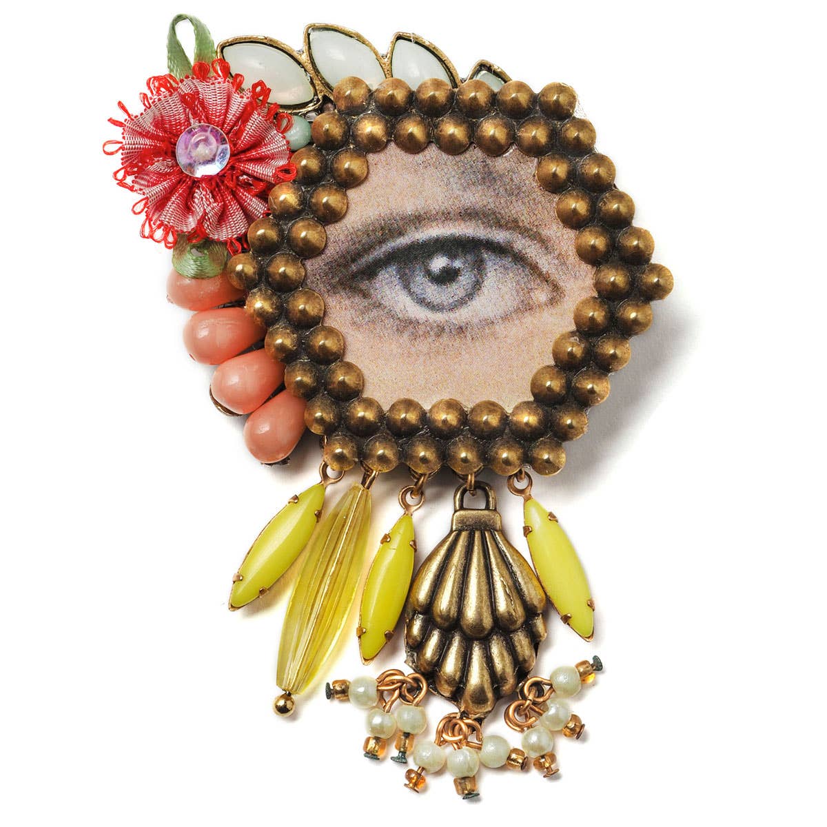 Colorful Lover’s Eye Brooch
