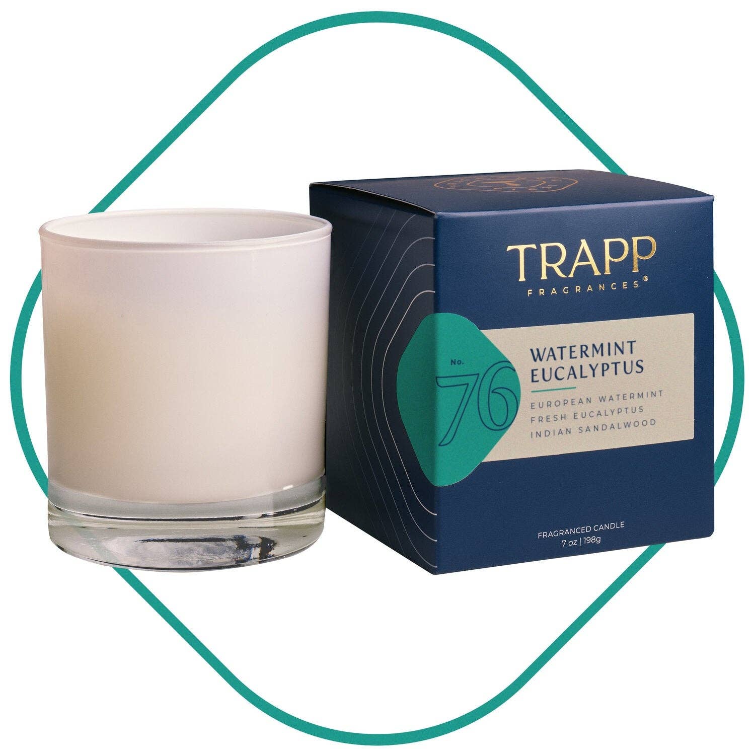 Trapp No. 76 Watermint Eucalyptus 7 oz. Candle in Signature Box