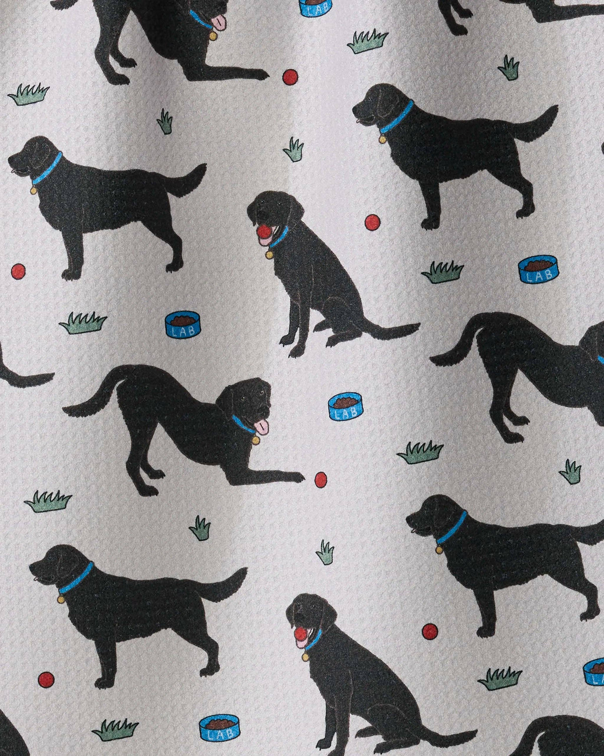 Lab Pals Tea Towel: Yellow-lab