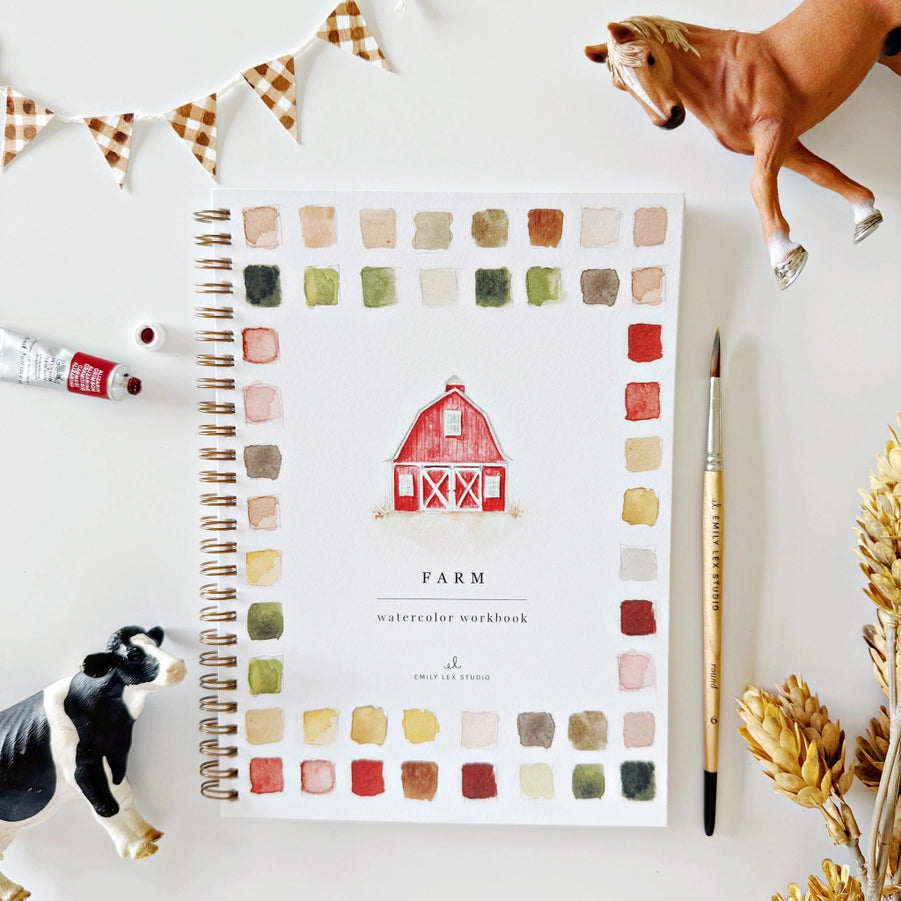 Watercolor Workbook- Farm