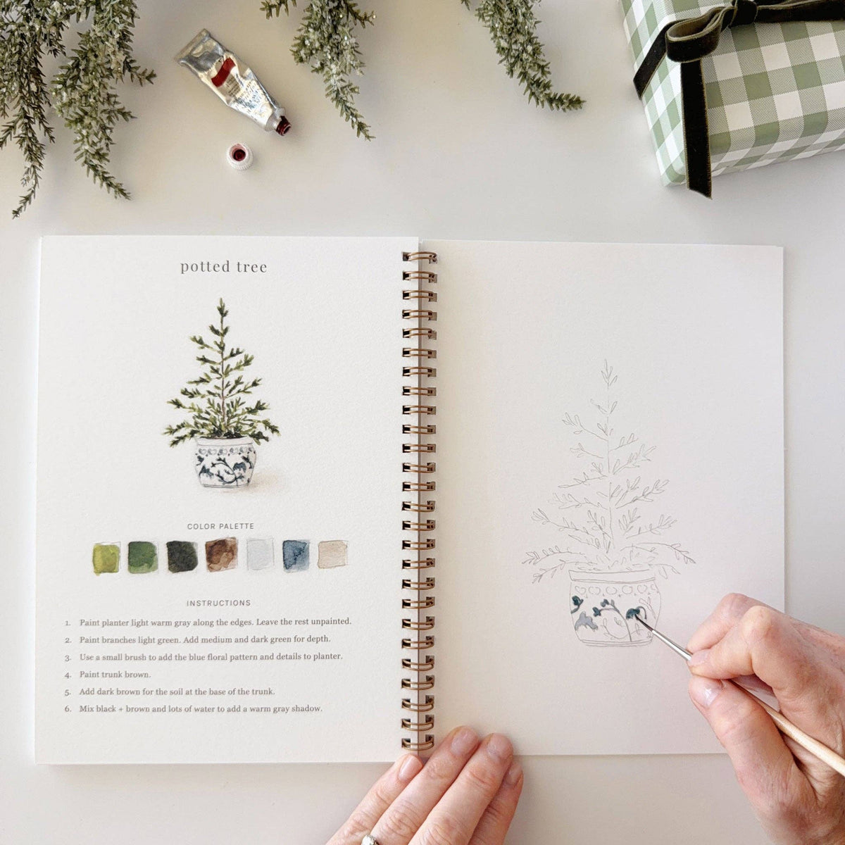 Watercolor Workbook – Classic Christmas