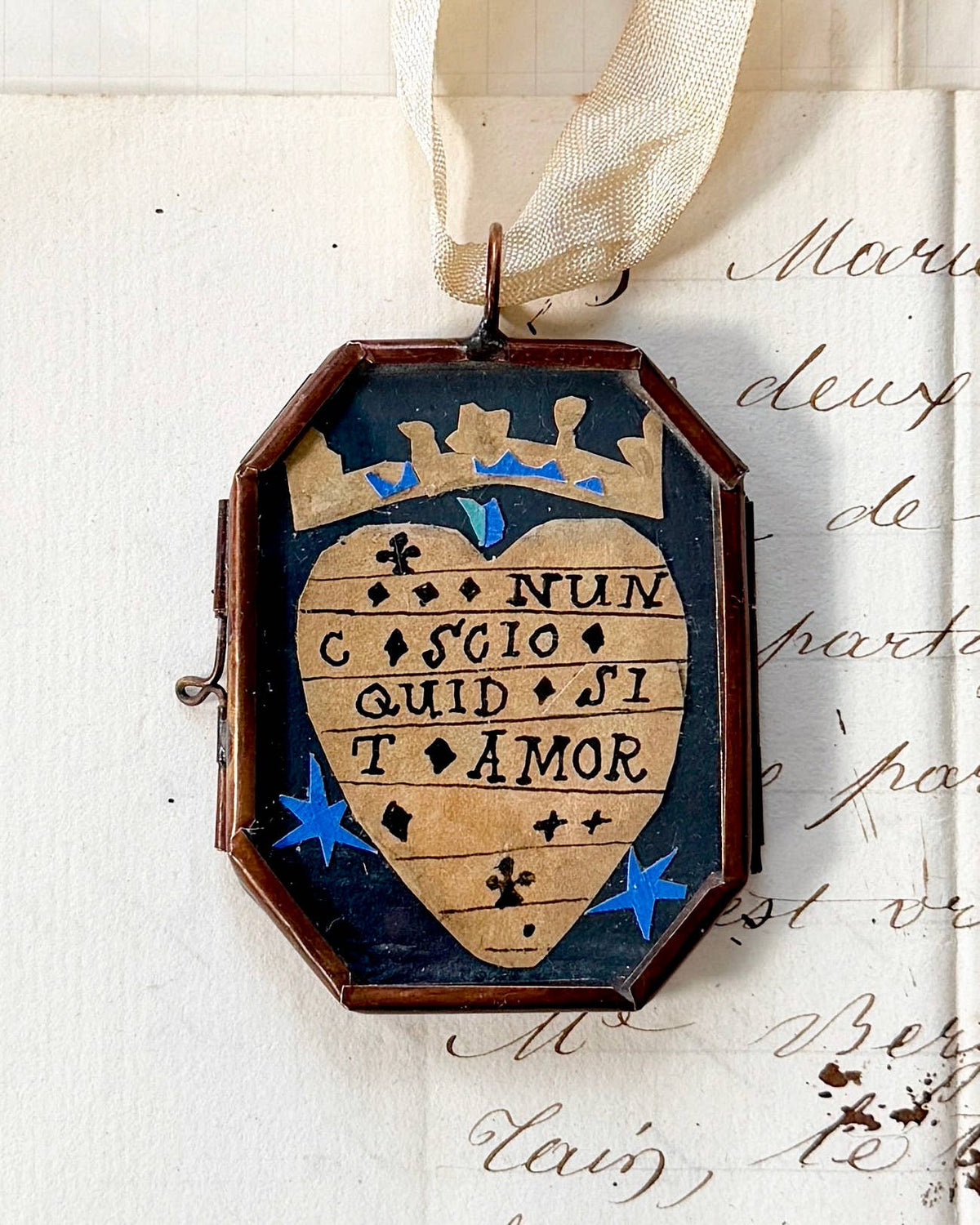 Maris Mirum Nunc Scio II. art locket by Brandie Stonge