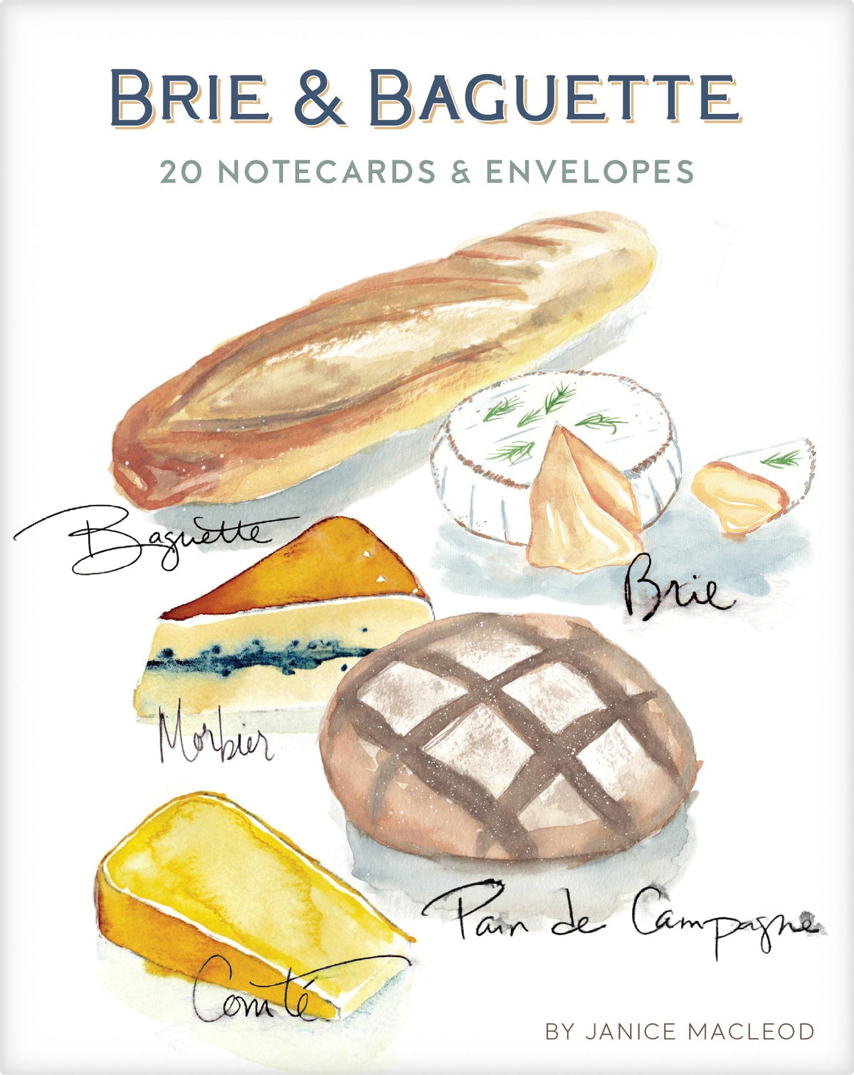 Brie & Baguette Notecards — publisher's cover image