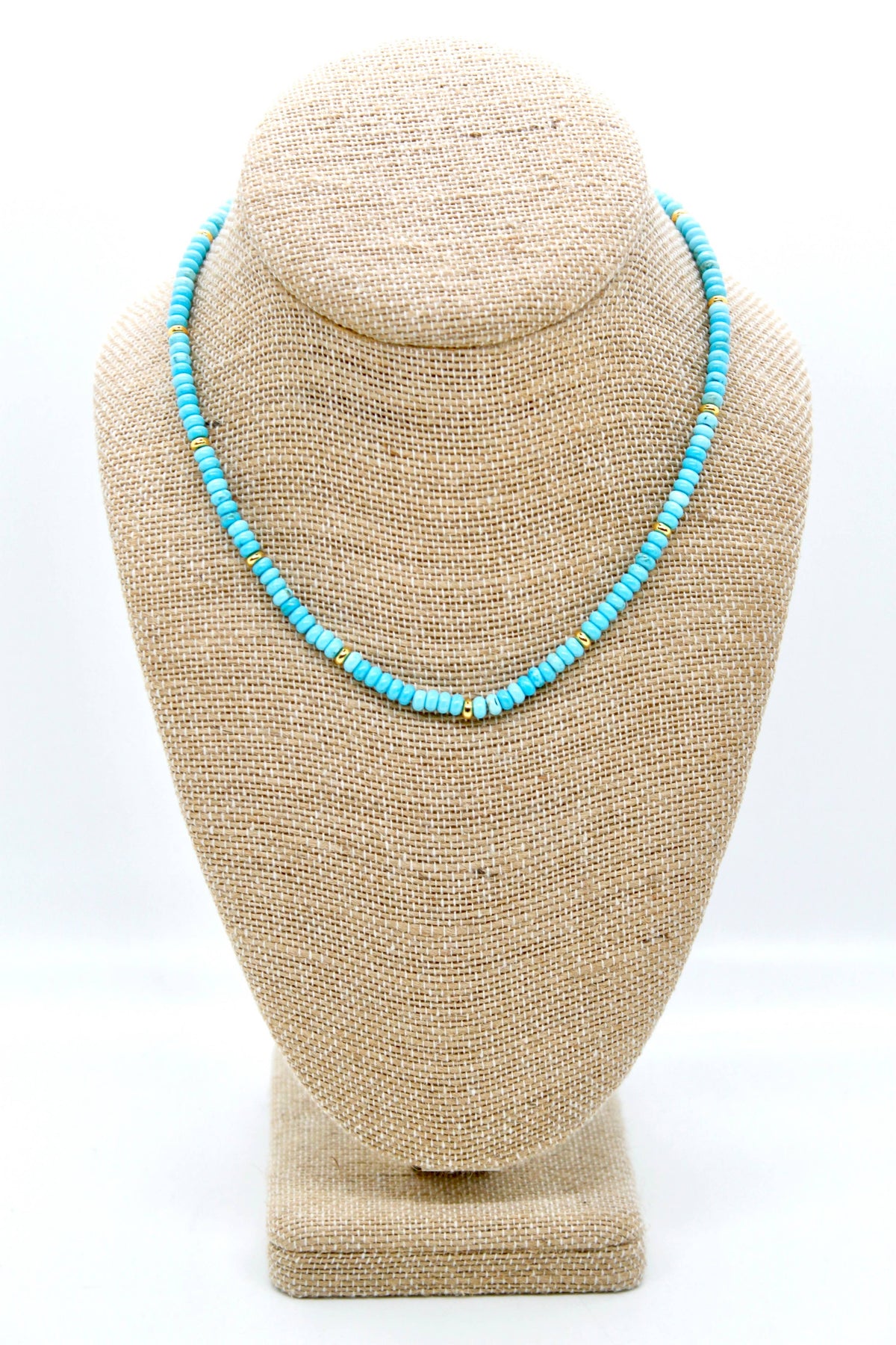 Turquoise + Gold Necklace - NC-505G