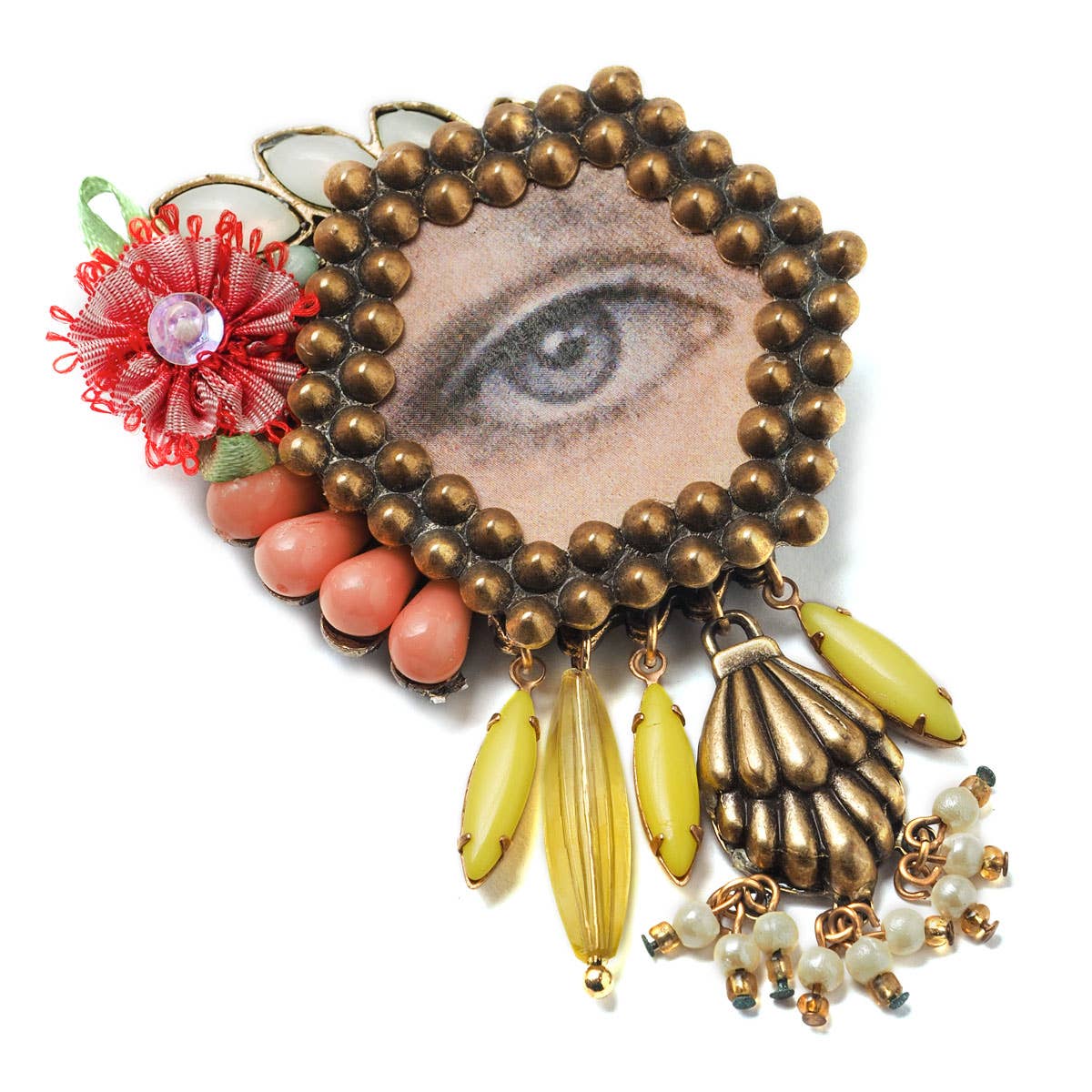 Colorful Lover’s Eye Brooch