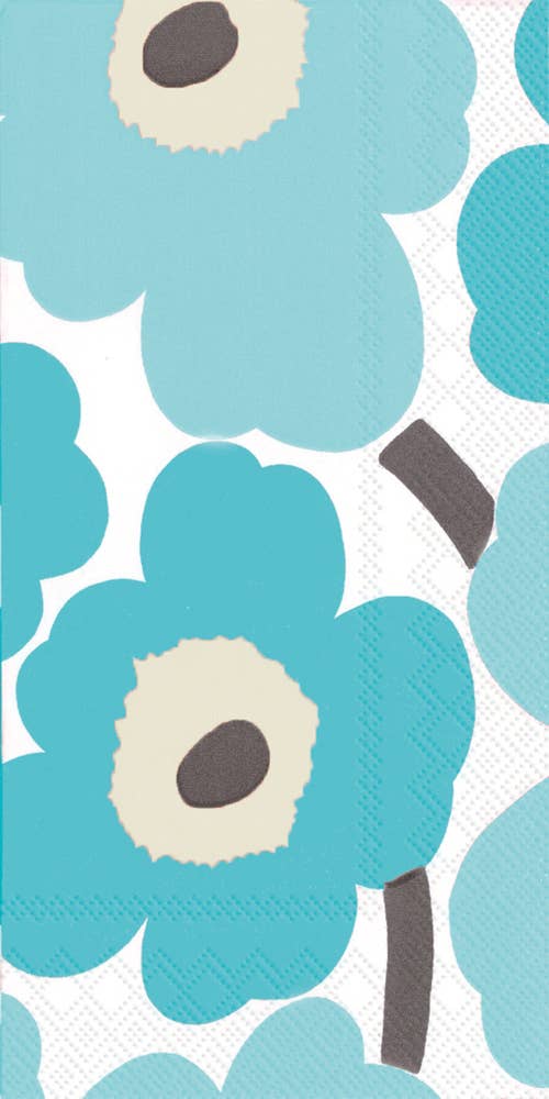 Marimekko Unikko Guest Towels – Turquoise