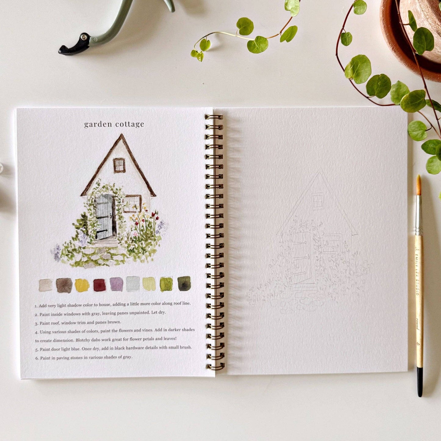 Watercolor Workbook- Garden