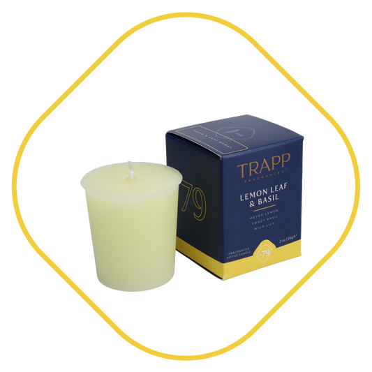 Trapp No. 79 Lemon Leaf & Basil 2 oz. Votive Candle