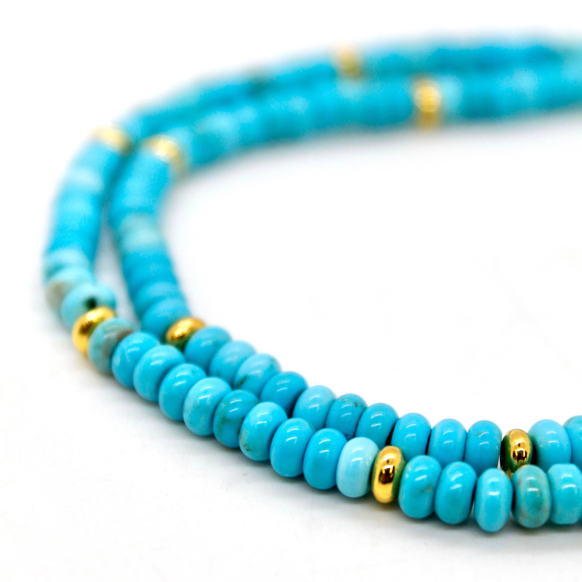 Turquoise + Gold Necklace - NC-505G