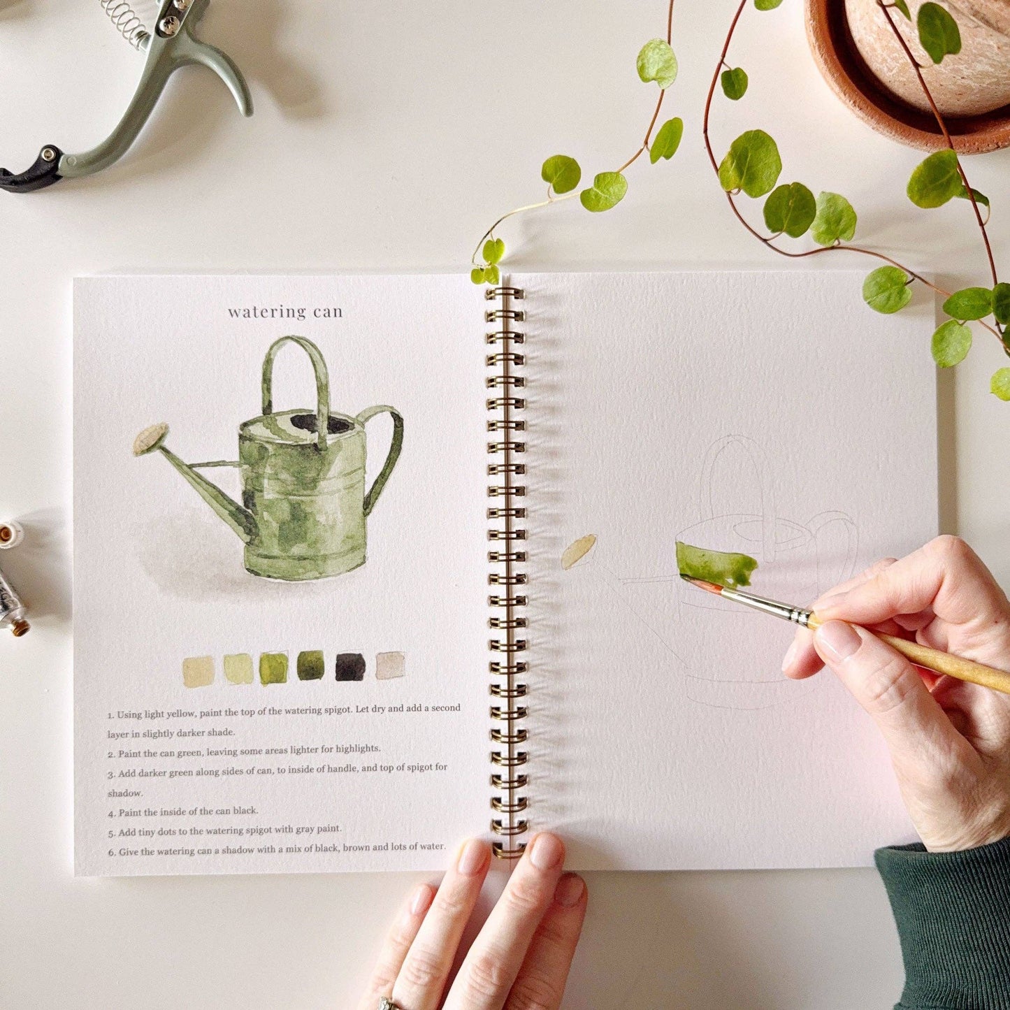 Watercolor Workbook- Garden