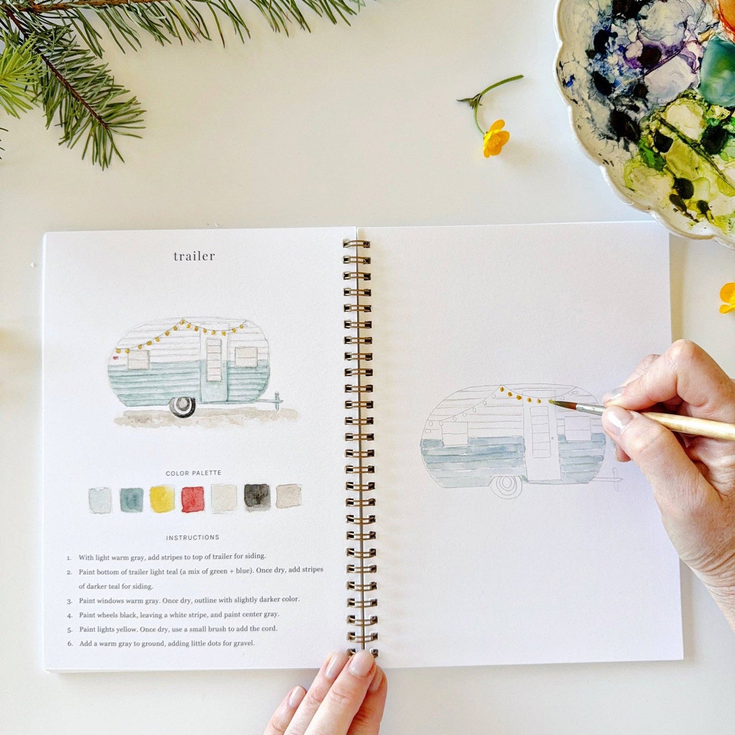 Watercolor Workbook - Camping