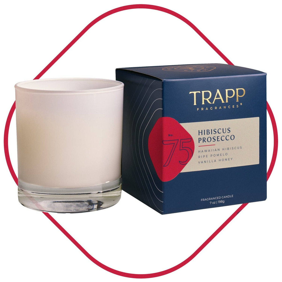 Trapp No. 75 Hibiscus Prosecco 7 oz. Candle in Signature Box