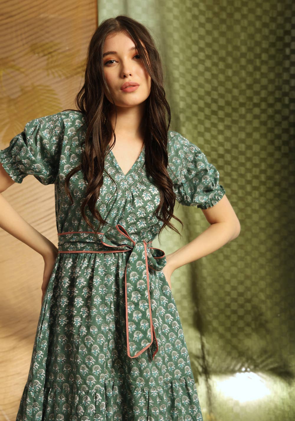 Block Printed Dress Clever Girl Block Printed Dress Clever Girl