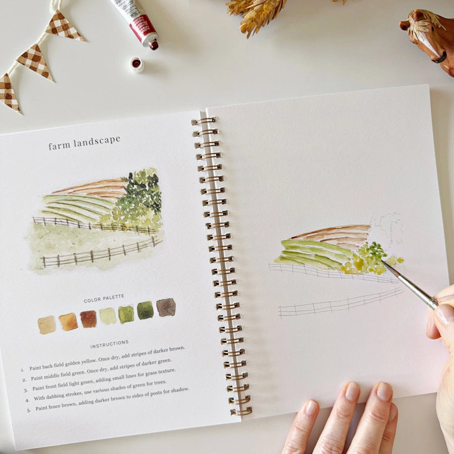 Watercolor Workbook- Farm