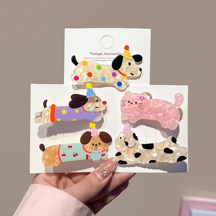 Animal Hair Clasp Barrette